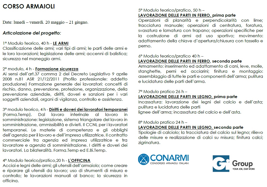 Programma Academy Addetti Lavorazioni al Banco 2019